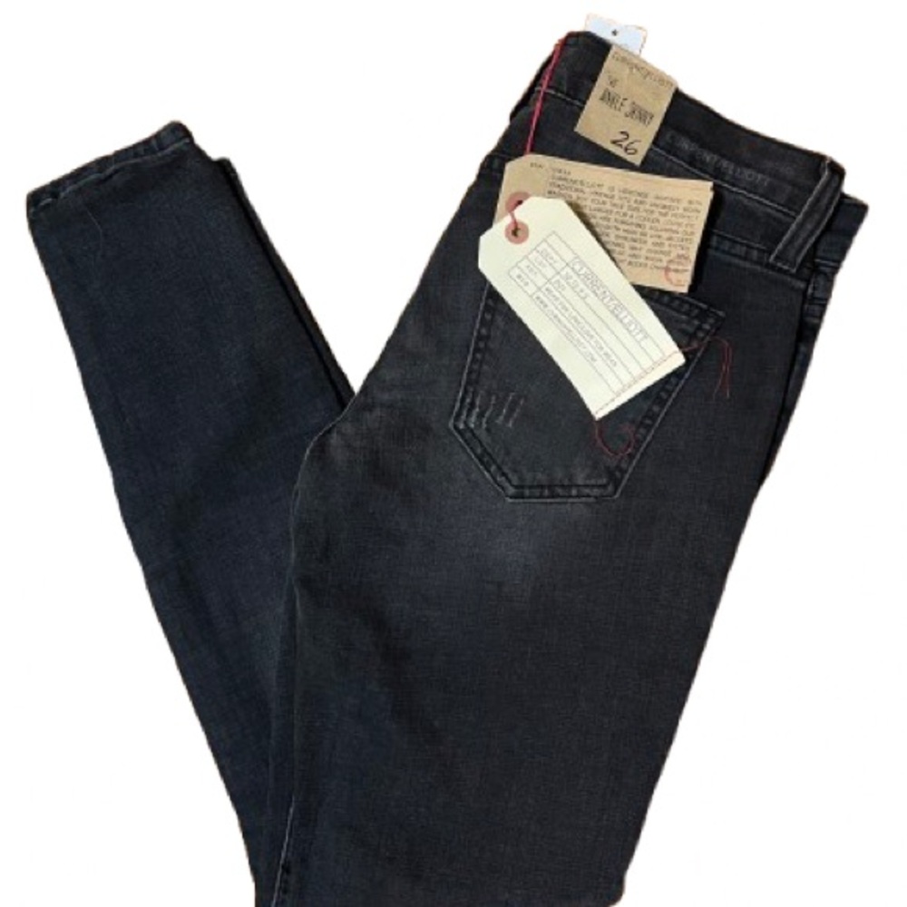NWT Current/Elliott Ankle Skinny Cheville Lovelock Luxe  Destroyed Jeans Size 26